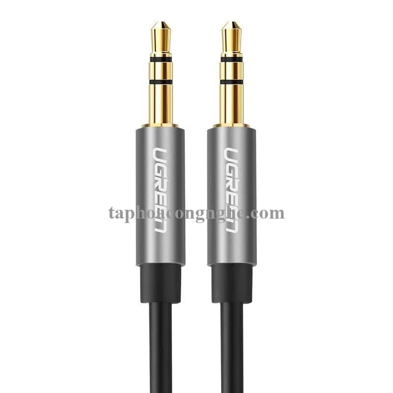 Ugreen 10736 3M màu Đen Cáp âm thanh 2 đầu 3.5mm dương dây tròn TPE cao cấp AV119 30010736